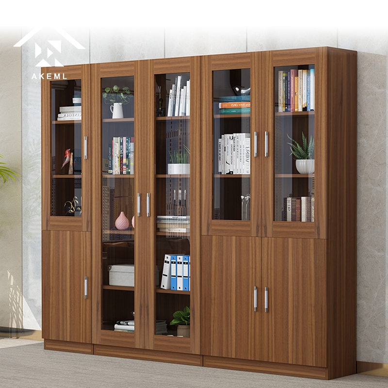 Bookcase/Filing Cabinet Bookcase with Glass Door Moisture-proof Filing ...