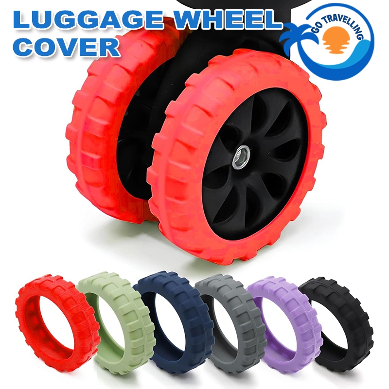 [SG Stock] Luggage Wheel Protector Cover Mute Shockproof Silicone ...