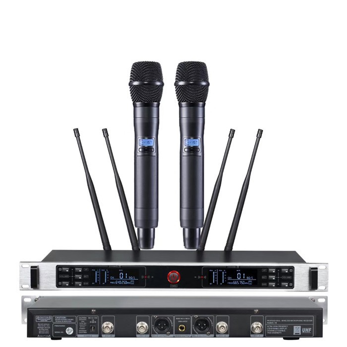 UR-3000 TURE DIVERSITY 640-690MHz uhf dual-channel wireless mic enping ...