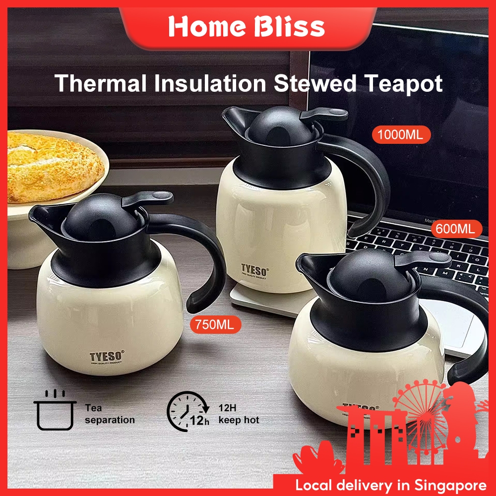 TYESO insulation pot 304 stainless steel with filter 1000/750/600 ml ...