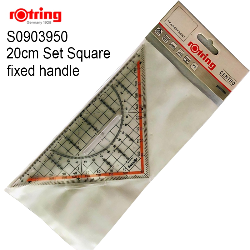 Rotring Triangular ruler Set Square S0903950 20cm with fixed handle 1 ...