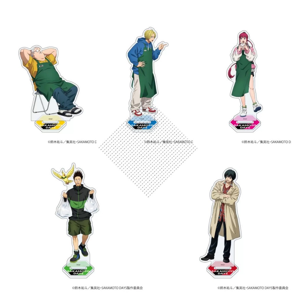 Sakamoto Days Acrylic Stand Taro Shin Shoto Heisuke Anime Collectible ...