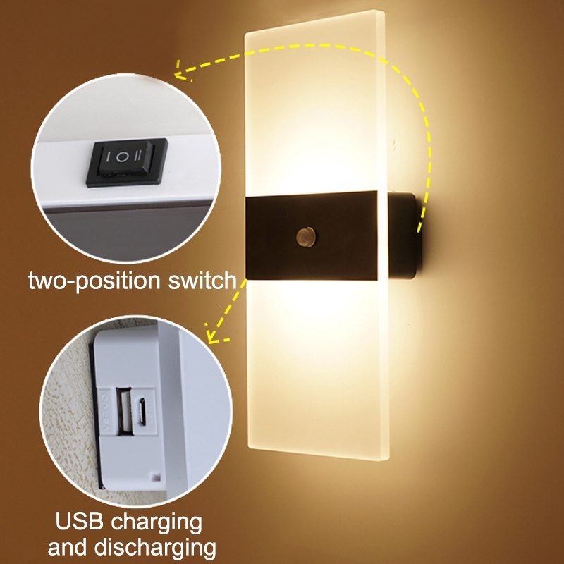 No-Drill Magnetic Motion Sensor Wall Light Auto LED Night Light ...