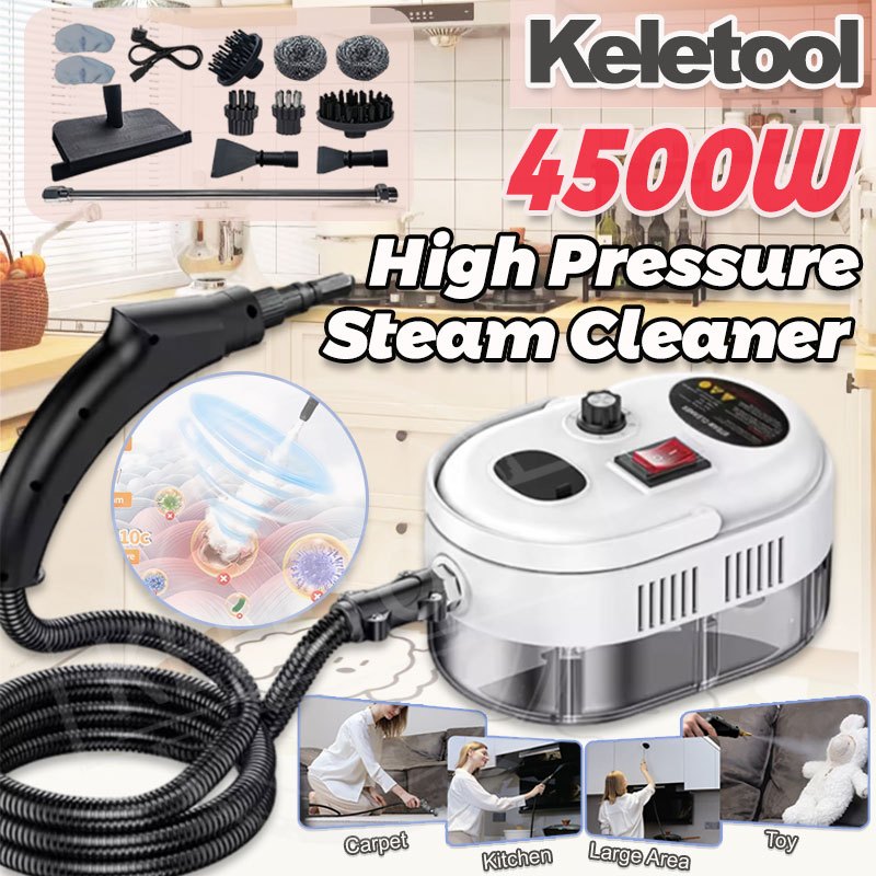 Steam cleaner 4500W handheld high temperature pressurized steam jet ...