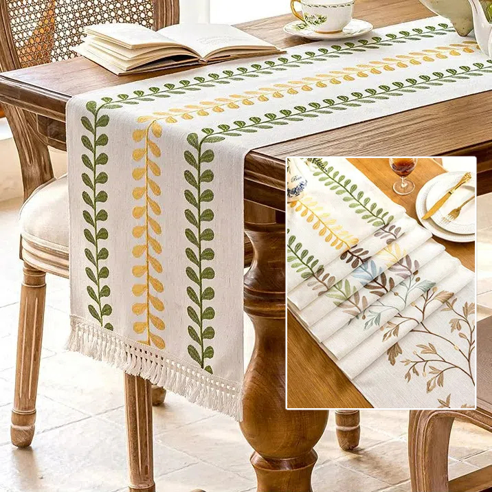 Multi - Use Cotton - Linen Like Table Runner: Dining, TV Stand & Coffee ...
