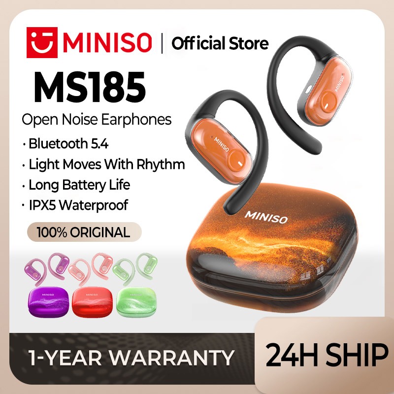 MINISO MS185 Bluetooth Earbuds Light Wireless Earphone OWS