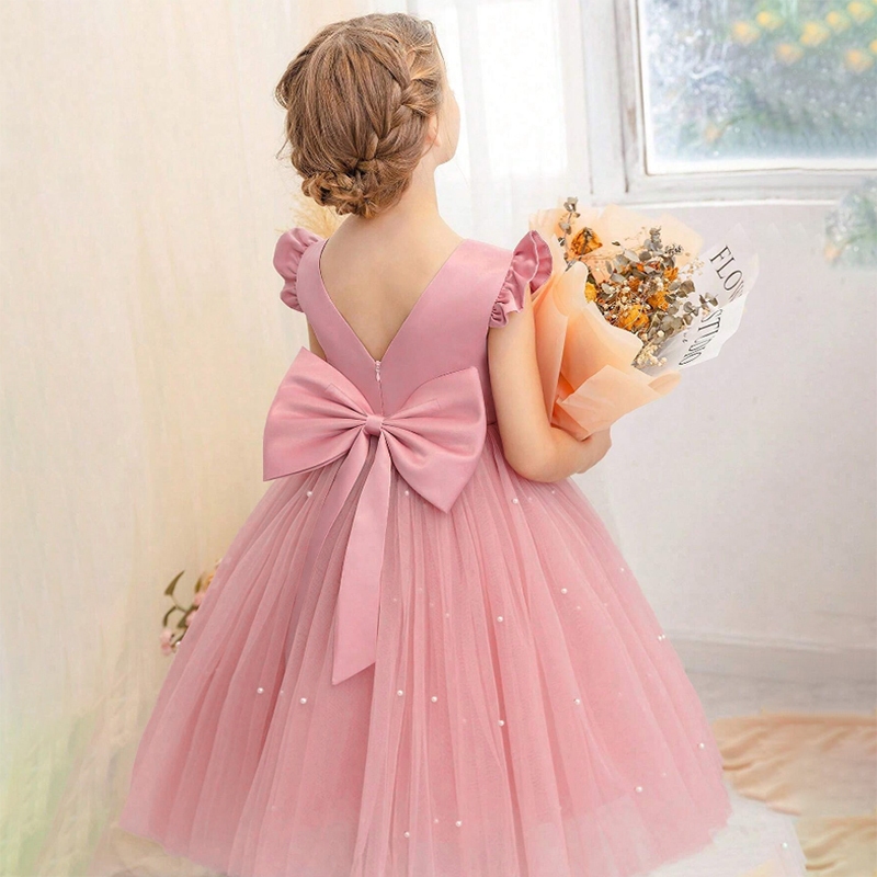 Toddler Baby Girls Dress Birthday Wedding Baptism Party Formal Dresses Prom Gown