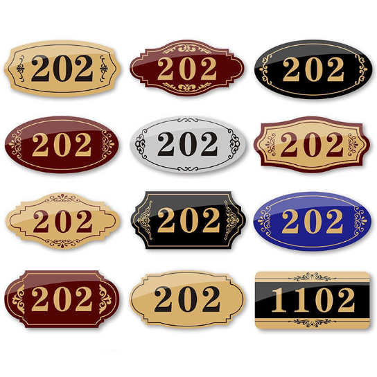 Acrylic House Number Customized Box House Number Room Number Plate ...