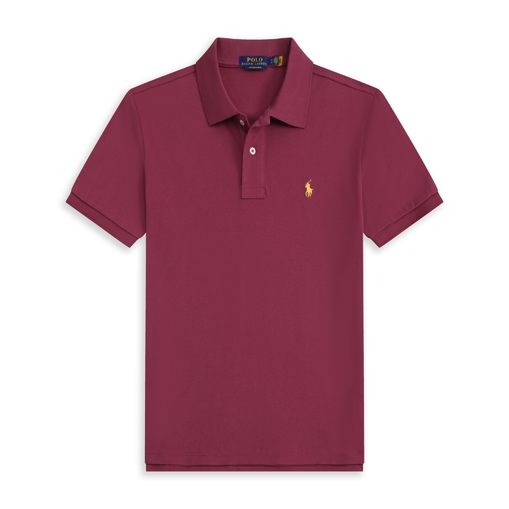 Summer men's RL small horse logo embroidered classic pattern cotton ...