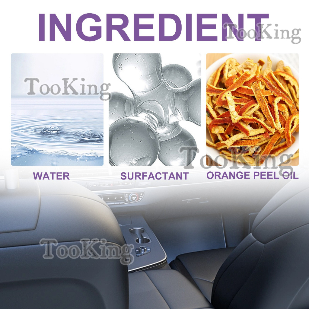 Product image 1Pc Seat Cleaner & Stain Remover - Biodegradable, Safe on Vegan Leather, Interior Tesla Cleaning Products for Seats, Dash, Console, Doors | for Tesla Model 3 Y S X Car Accessories 3