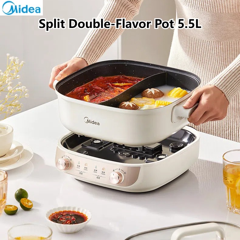 Midea Split Multi-Function Pot Double Flavor Hot Pot Electric Hot Pot 5 ...