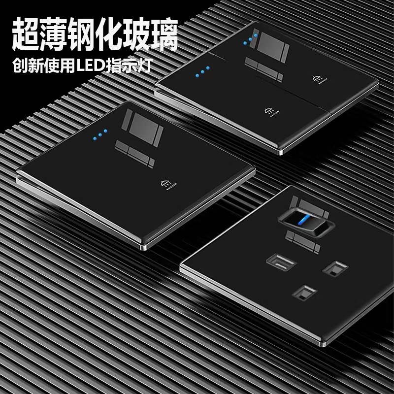 Stock/13A Socket/Tempered Glass/LED Indicator/USB/Type-C/20A Water ...