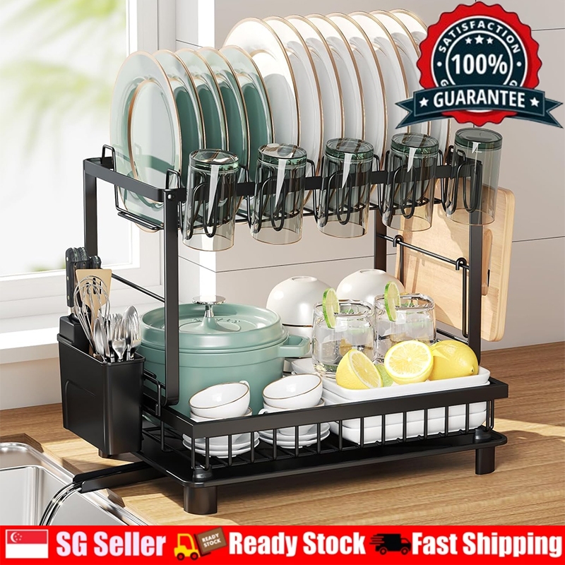 SG Drain Rack Auto Tray drying with Holder Dish Drainer dish rack ...