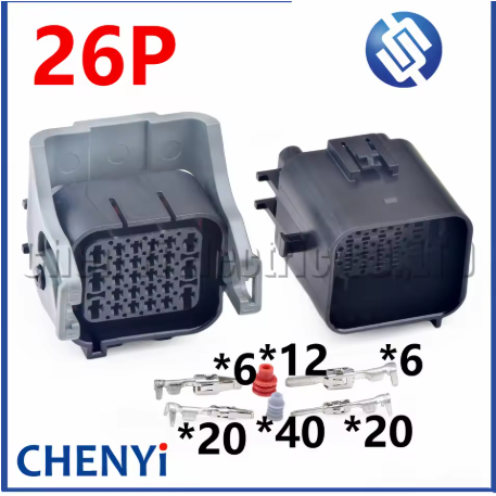 26 Pin 6B+20S male or female Automobile waterproof connector Car radar ...
