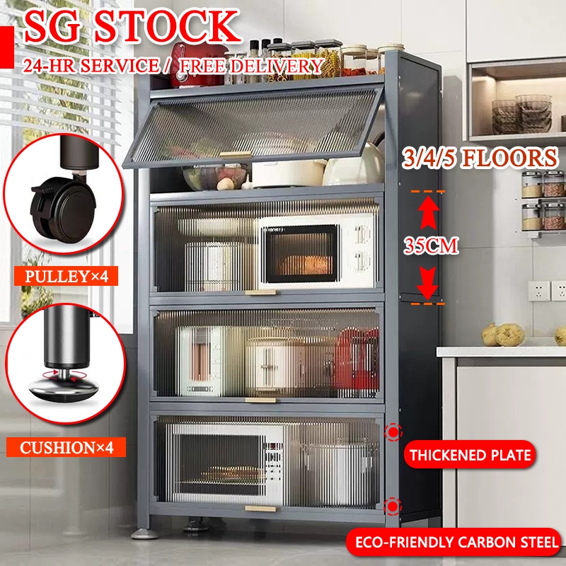 【SG STOCK】1-2 day delivery Kitchen Storage Microwave Rack Storage ...