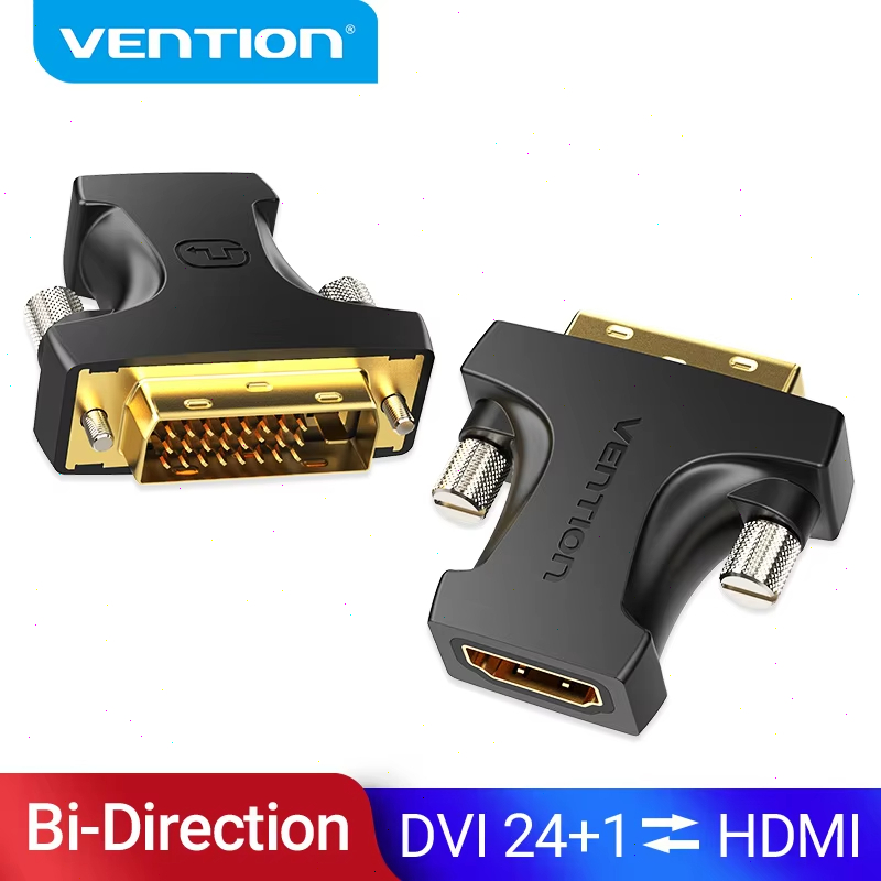 Vention DVI to HDMI Adapter Bi-directional DVI-D 24+1 Male to HDMI ...