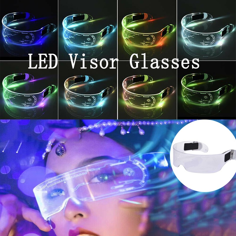 SG Local LED multi-function luminous glasses 7 Colors Bilateral Touch ...