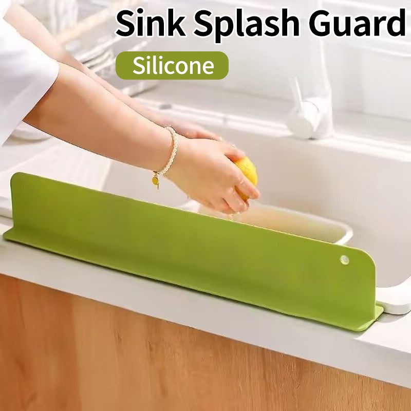 Sink Splash Guard Long Thicken Splash Board Silicone Simple Sink ...
