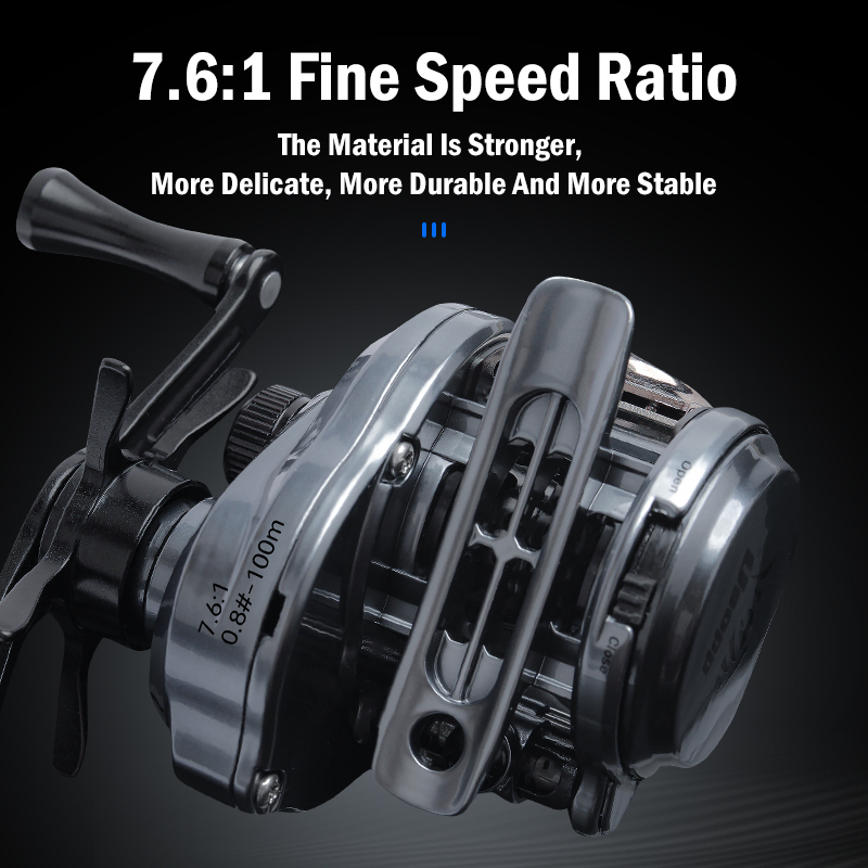 LEYDUN USOPP Fishing Reels 7.6:1 125g Carbon Micro Drag 4.5KG