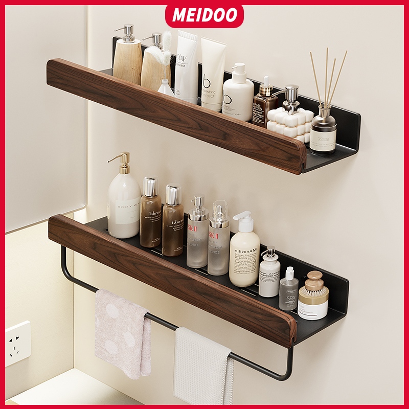 Meidoo North American black walnut premium bathroom rack,toilet rack ...