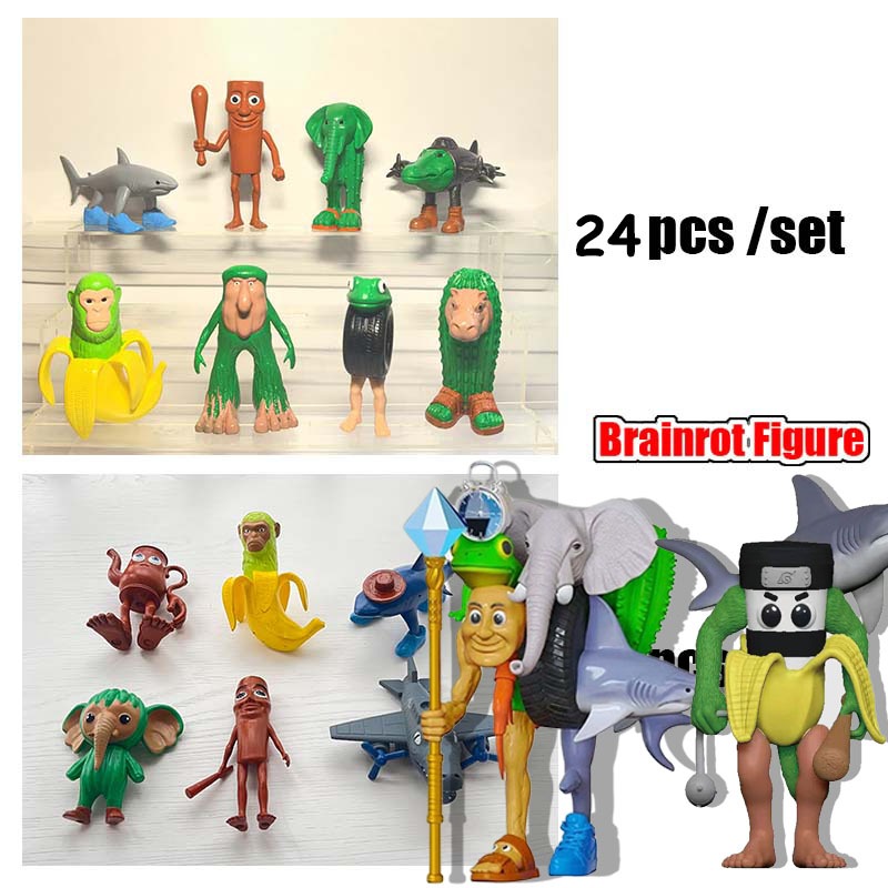 Italian Brainrot Adventskalender 8 Stück Italian Brainrot Figuren