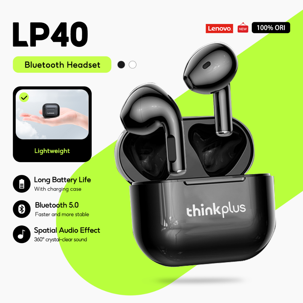 Lenovo Earbuds LP40 PRO And LP40 LP40S IPX5 True Wireless Earphone ...