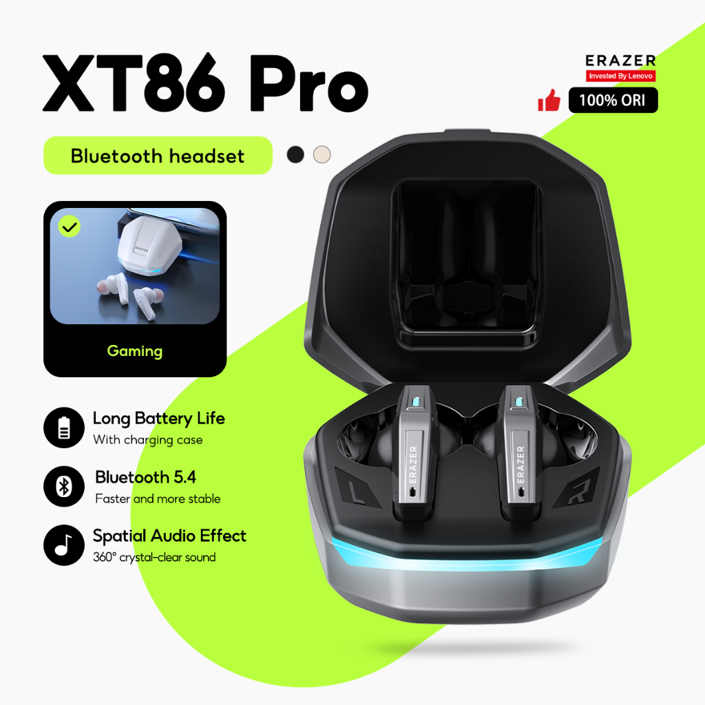 Lenovo Earbuds Erazer XT86 Pro Gaming Bluetooth Earphone Wireless Low ...