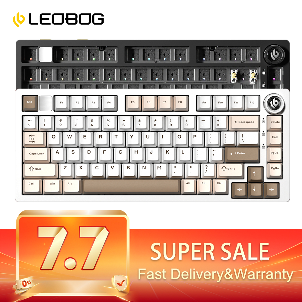 AULA LEOBOG Hi75C PRO Customized Mechanical Keyboard 81 Keys 2.4G ...