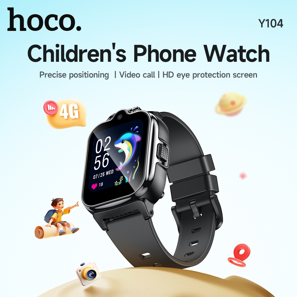 HOCO Y104 inch HD Touch Screen 4G Children Phone Watch