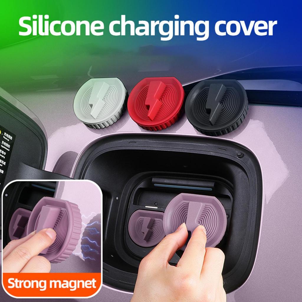 Ev Charger Cover for Outdoor Car Charge Port Dust Plug Magnetic ...
