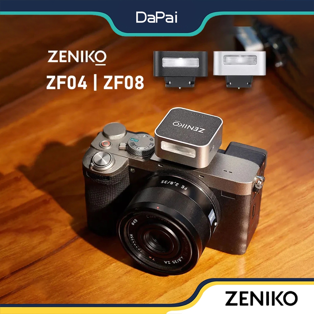 ZENIKO ZF04/ZF08 Mini Camera Flash Speedlite 6500K Standard Hot Shoe ...