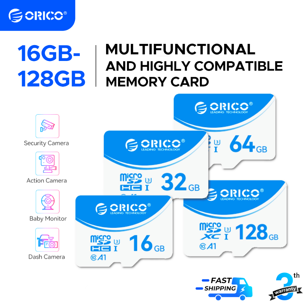ORICO-T3 Micro SD Card 70MB/s Class10 Waterproof TF Memory Card for ...