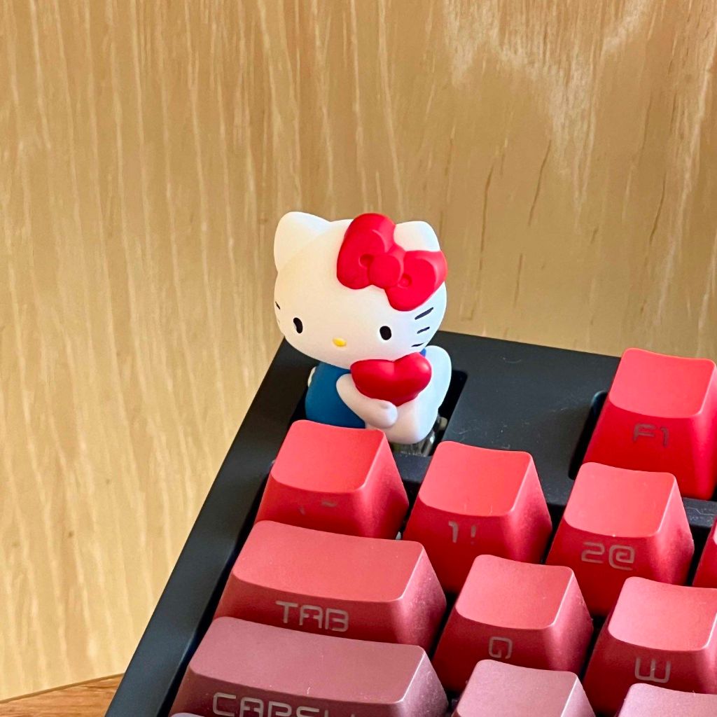 Hello Kitty Thick PBT Keycaps Custom 3D Sculpted Mechanical Keyboard ...
