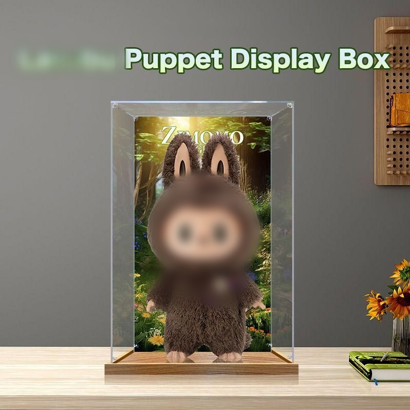 YSSH Acrylic Display Box Labu Doll Display Box Bubble Mart Dust Cover ...