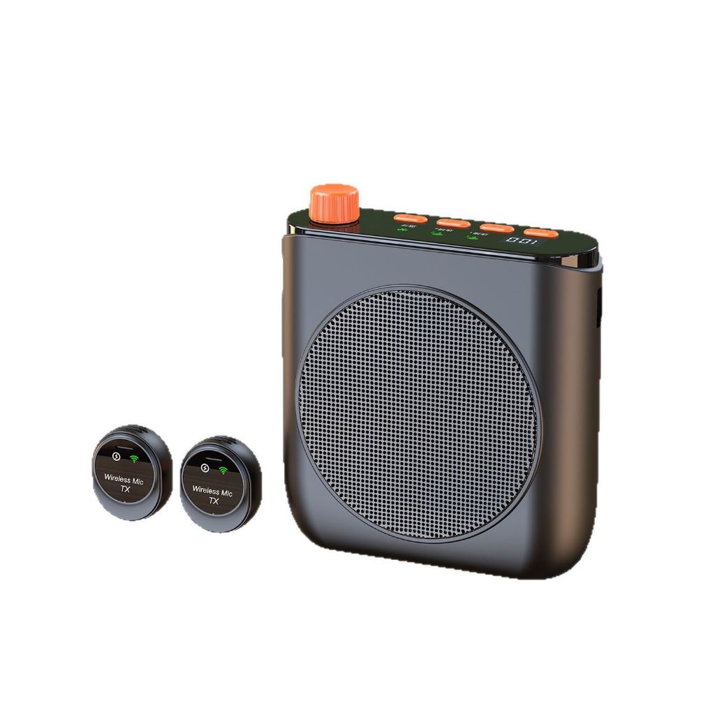 J98 Wireless Voice Amplifier Speaker with Clip Mic & Charging Case ...