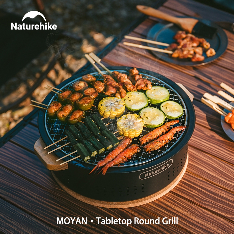 Naturehike Tabletop Charcoal BBQ Grill Set Portable Outdoor