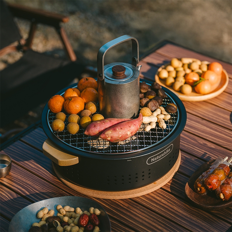 Naturehike Tabletop Charcoal BBQ Grill Set Portable Outdoor