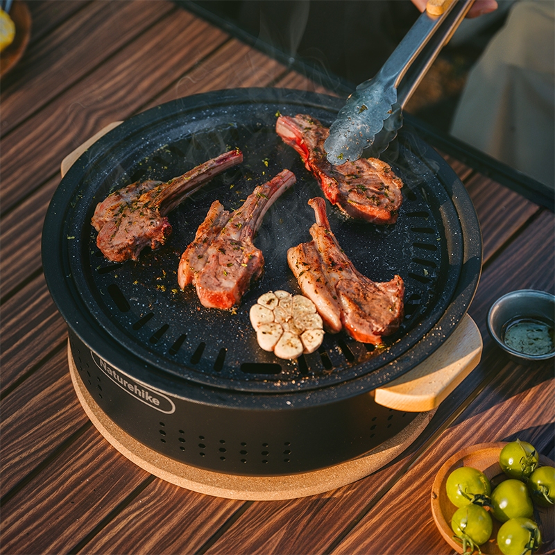 Naturehike Tabletop Charcoal BBQ Grill Set Portable Outdoor