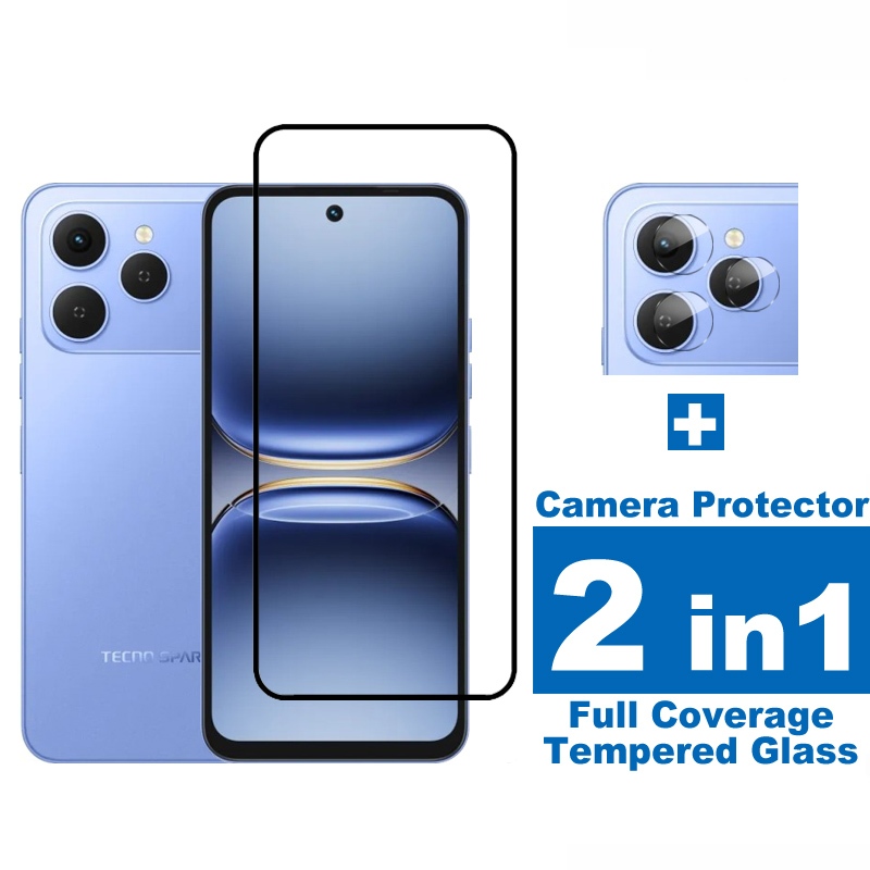 For Tecno Spark 40 Full Coverage Screen Protector For Tecno Spark 40 ...