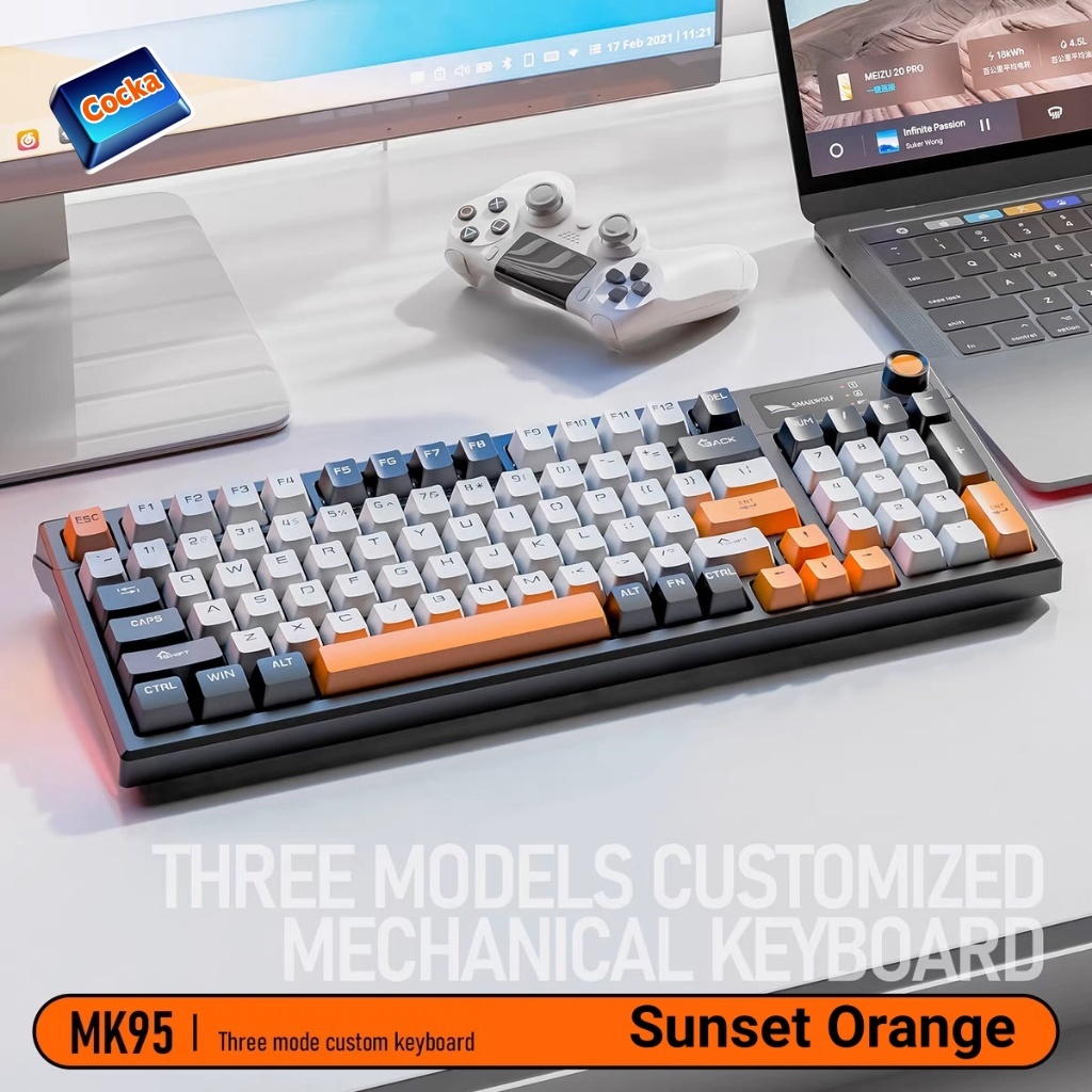 【SG Spot】3-mode Blue Switch mechanical keyboard, plug-in RGB backlit ...