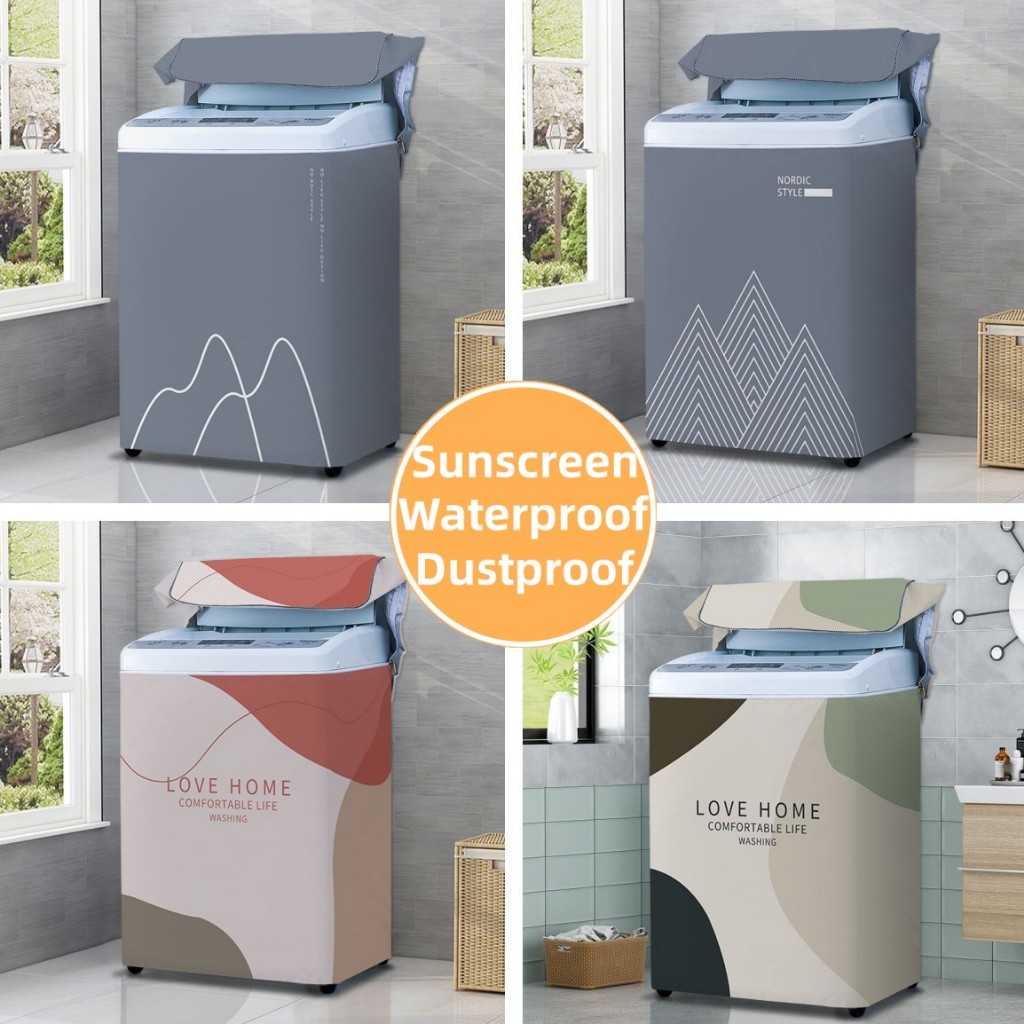 Top Load Washing Machine Cover Waterproof Case Protector Sunscreen Dust ...