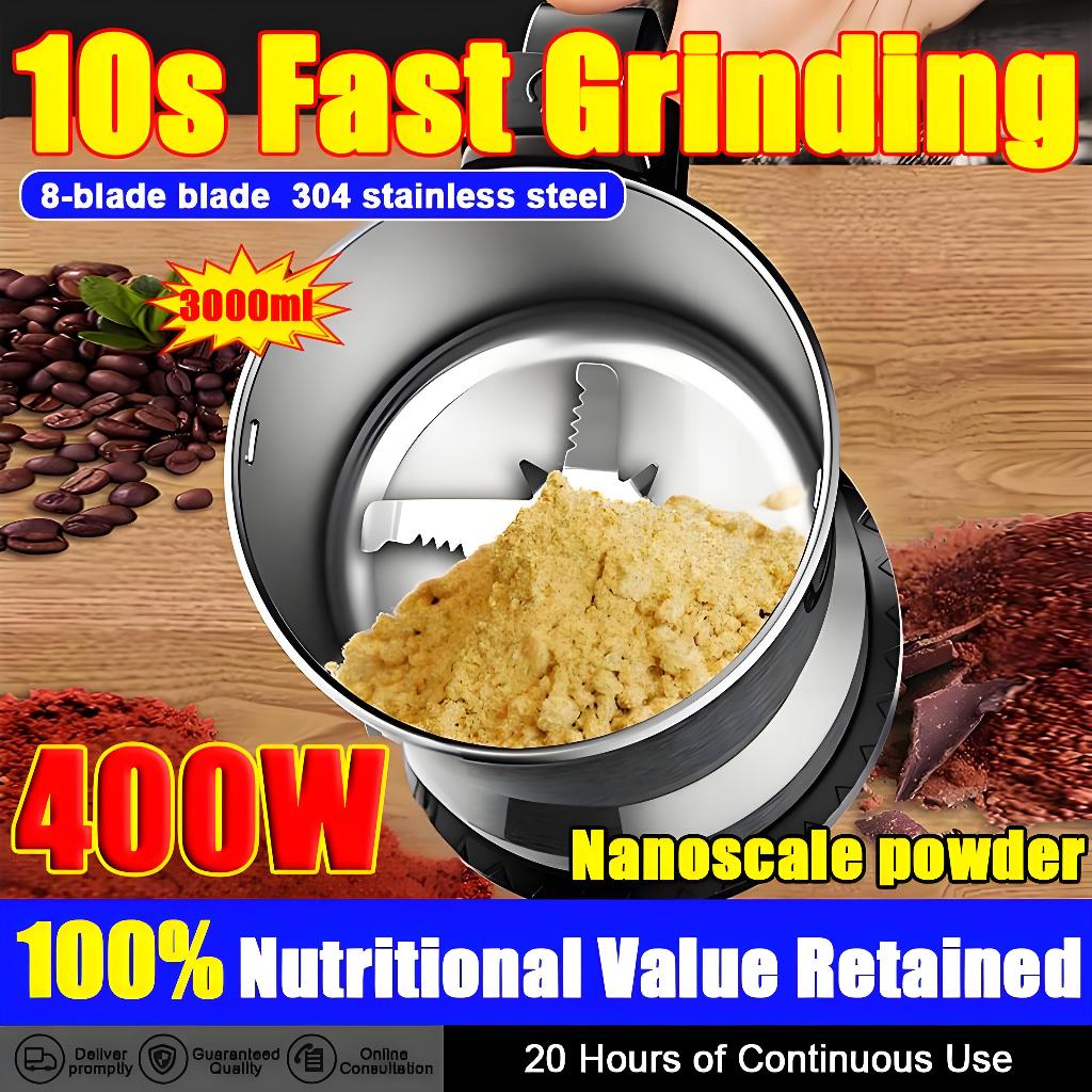 【malaysia stock】304 stainless steel strong power powder machine 400w ...