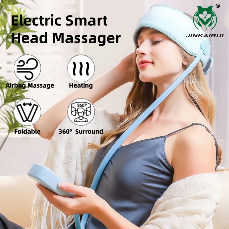 Jinkairui Head Massager Headache Relief Device Smart Air Pressure ...