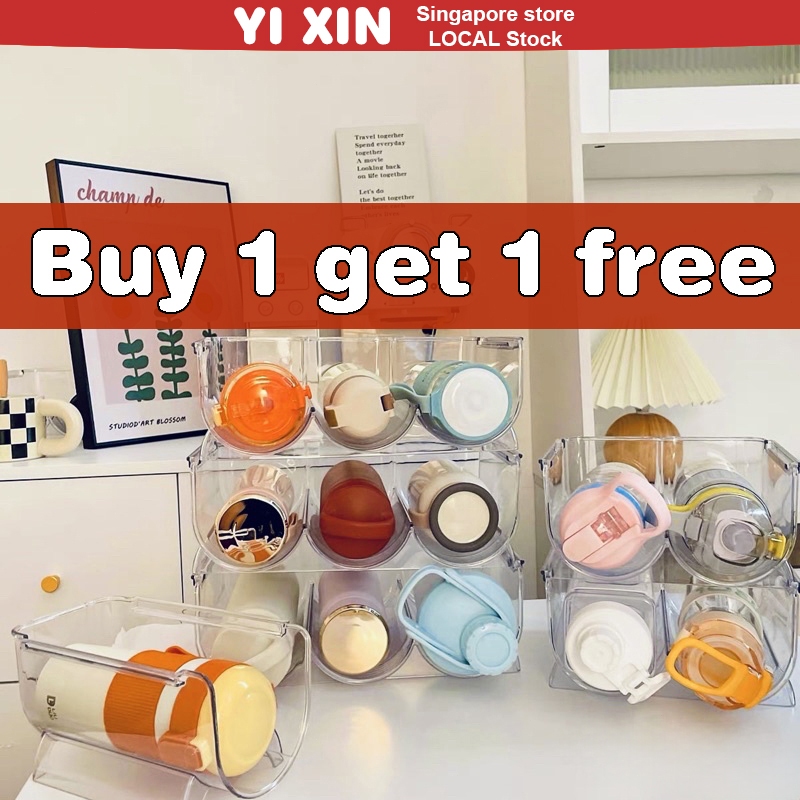 YIXIN Acrylic Water Bottle Rack Stackable Bottle Holder Cup Wine Rack ...