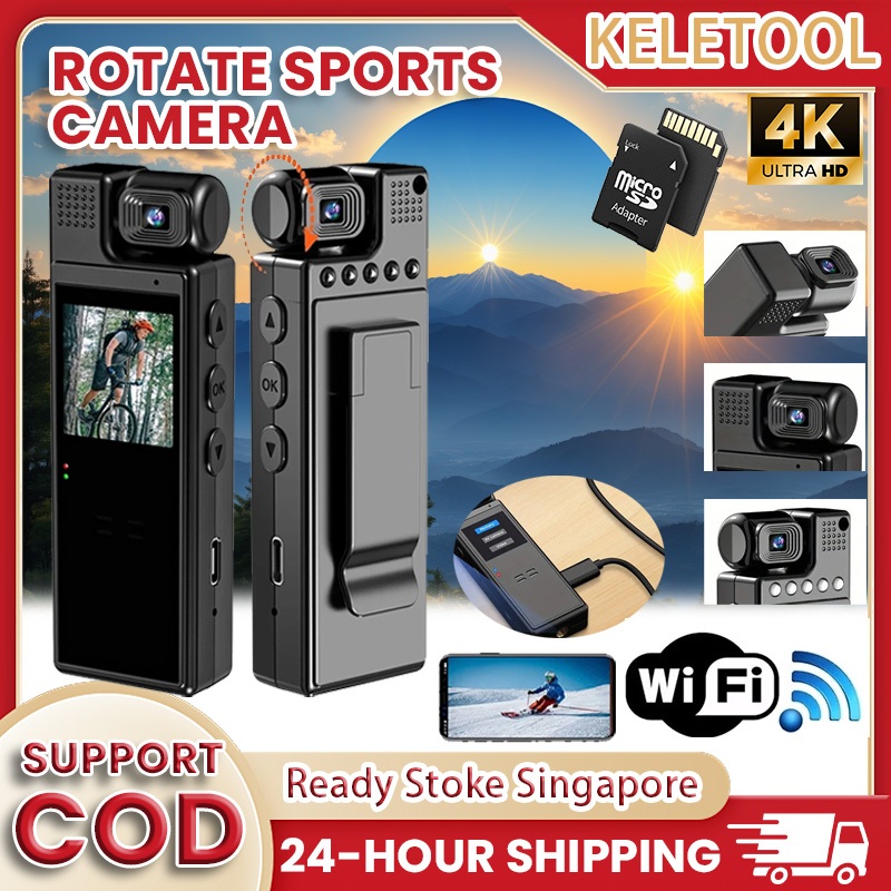 4K HD WIFI Mini Camera Portable Wearable Digital Video Recorder mini ...