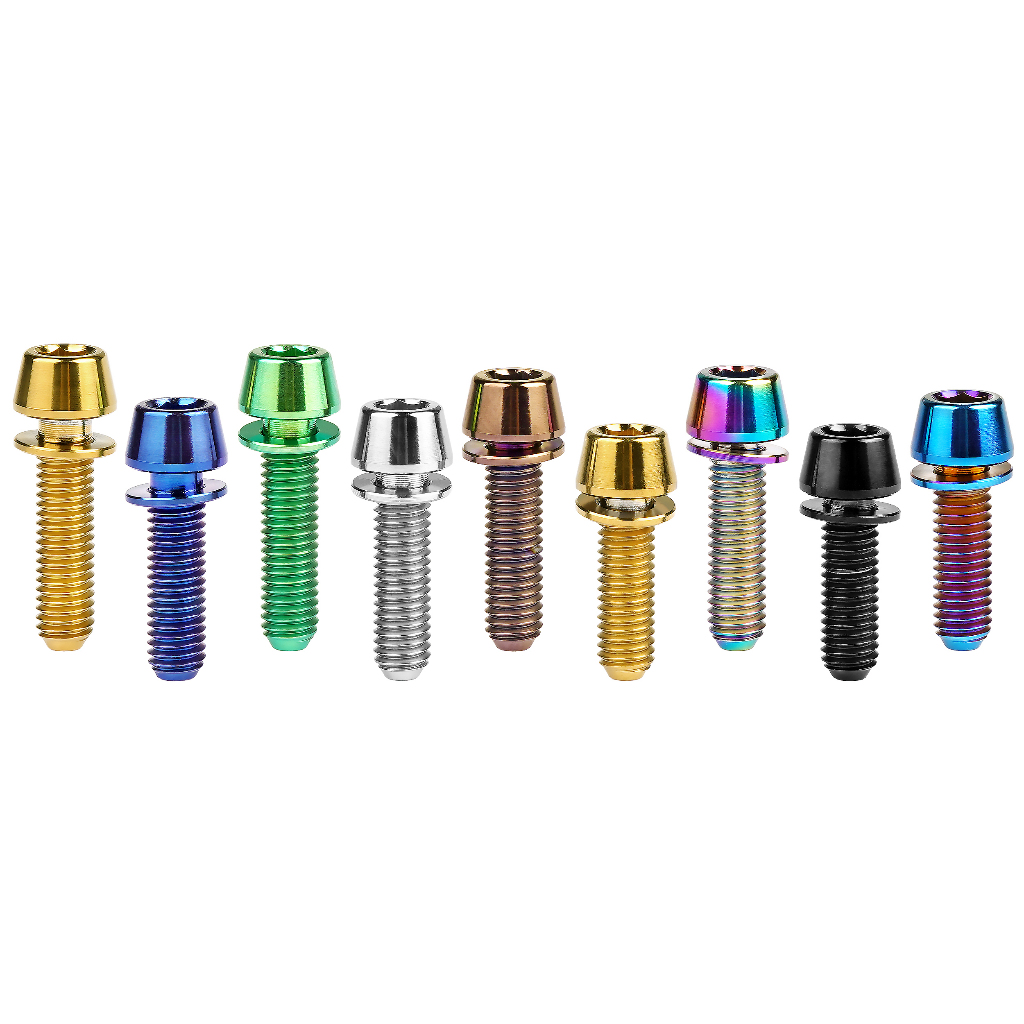 Bulloni In Titanio 6 Pezzi M6x16 18 20mm Bullone A Testa Conica Con - Foto 7