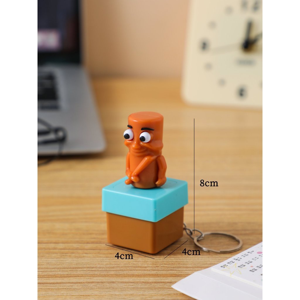 Tung Tung Tung Sahur pluche, Italiaans brainrood knuffeldier, Tung Tung Sahur pluche dier, Tralalero Tralala pluche figuur, grappig cadeau voor kinderen en volwassenen (C
