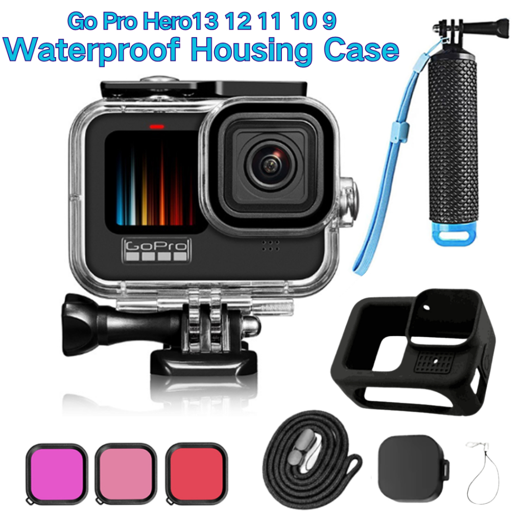 Hero 13 12 11 10 45M Waterproof Housing Case with 3-Pack Dive Filter ...