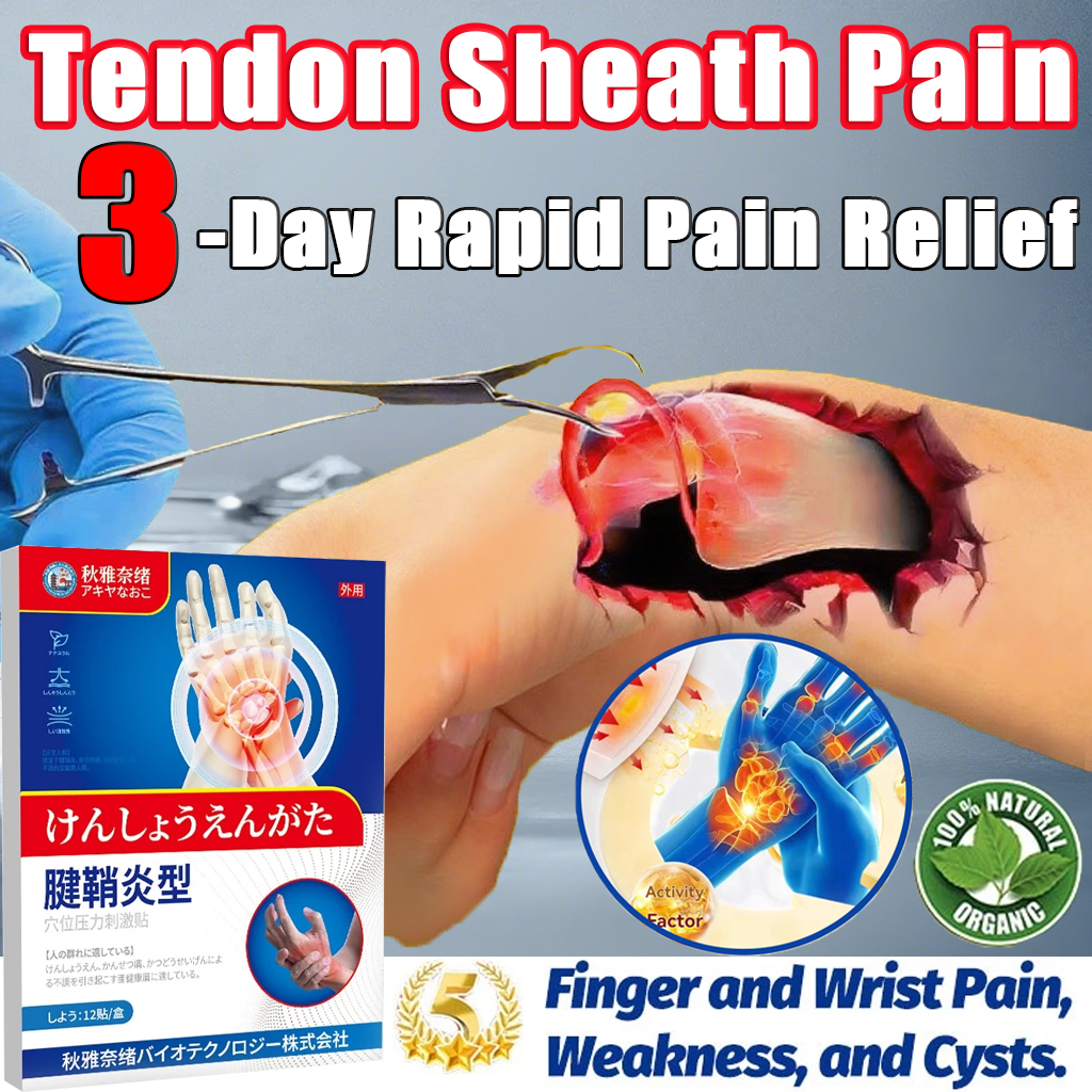 Tendonitis patch, 12 pieces per box, suitable for wrist pain ...