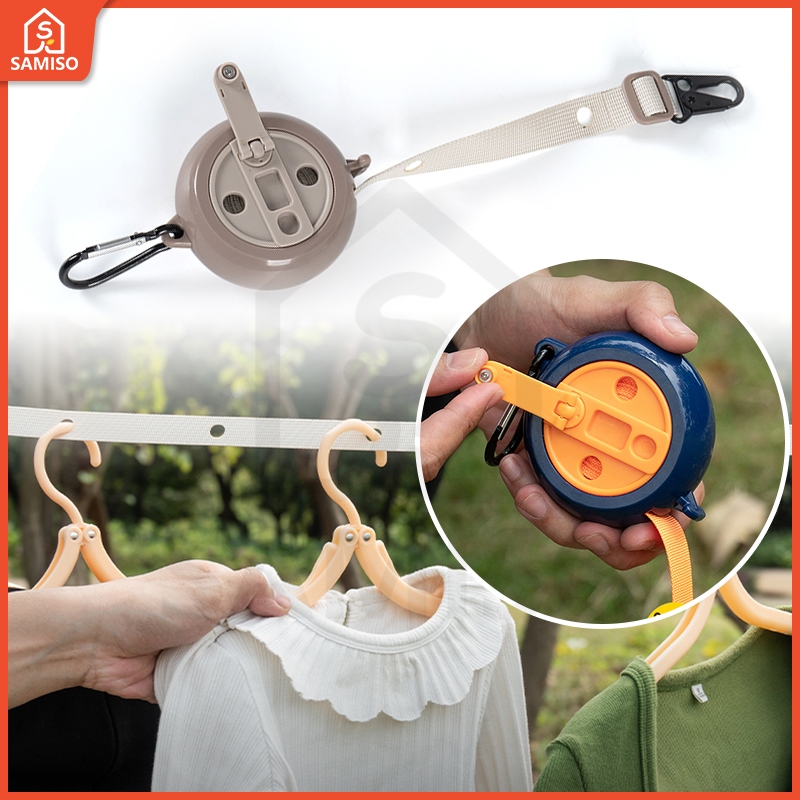 Windproof Portable Clothesline | Non-Slip Camping & Travel Laundry Rope ...